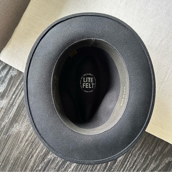 Tiger Pride Men’s Vintage 100% Wool Black Gambler Style Fedora - Picture 6 of 10